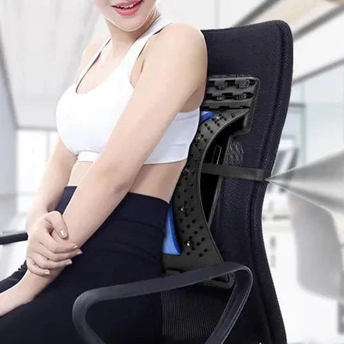 Magnetic Back Stretcher, Magic Back Support Spine Stretcher with Foam Pad, Back Massager Stretcher,