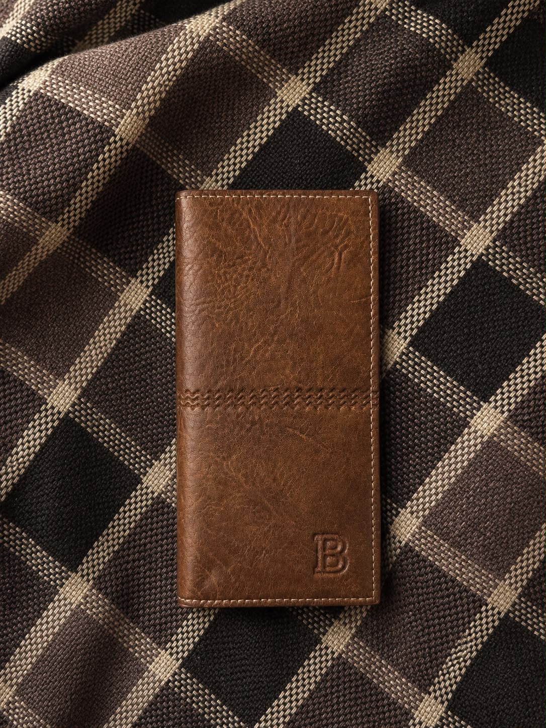 Double Shadow Classic Long Leahter Wallet