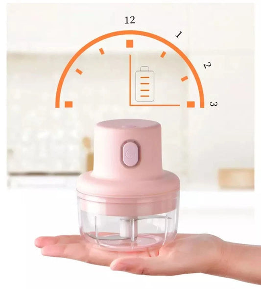 Mini Electric Food Processor USB Rechargeable – Portable Chopper for Garlic, Onion, Ginger & Spices